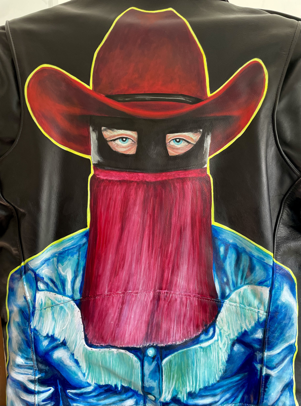 Orville Peck, Orville Peck leather jacket, painting