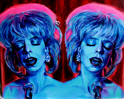 Julee Cruise, Twin Peaks, painting, by Mariel Andrade